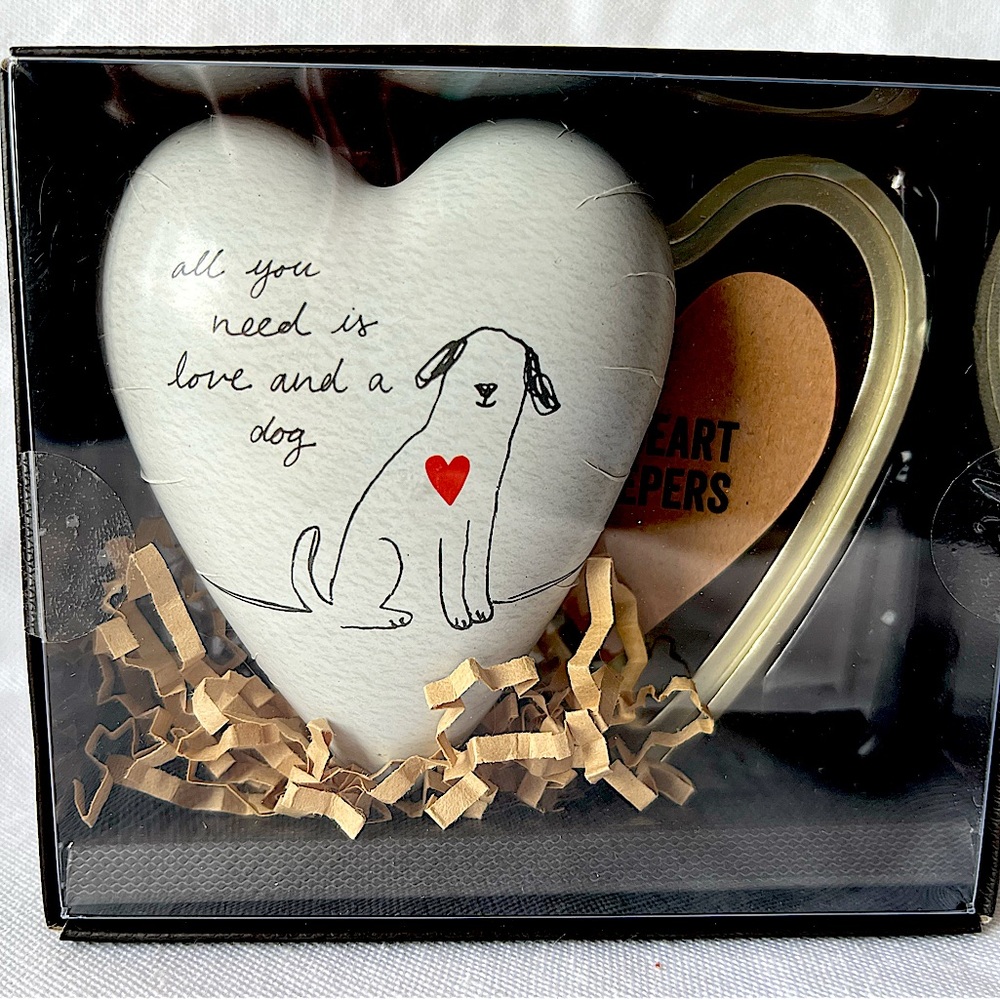 Demdaco Art Heart Keepers Keepsake Trinket Box Dog Love